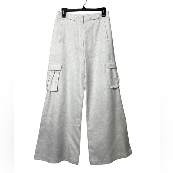 Ronny Kobo Bernee Cargo Wide Leg Pant in Stone Size S NWT - Picture 7 of 10